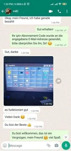 Verified WhatsApp customer conversation 2