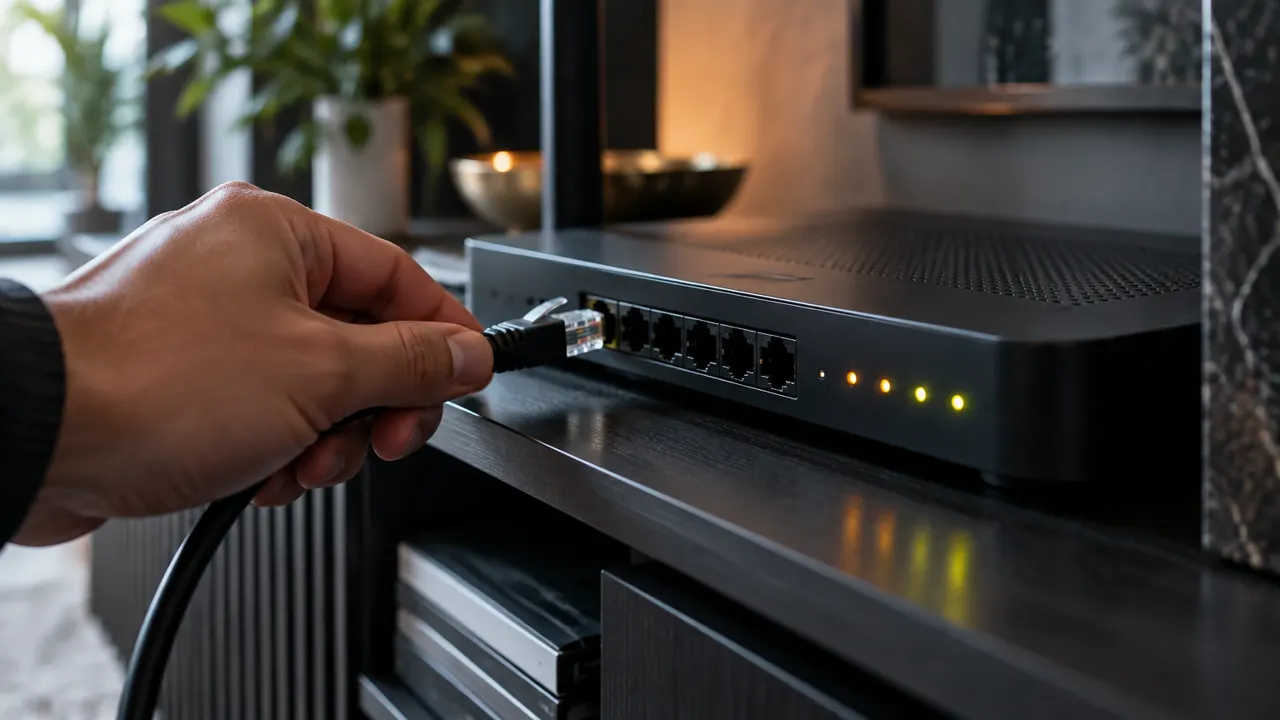 Ethernet connection test for choosing the best IPTV service